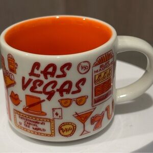 Las Vegas Orange Interior Ceramic Mug -
For espresso